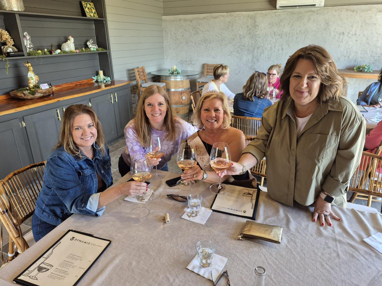 Luxury wine tour shuttle at a High Country vineyard